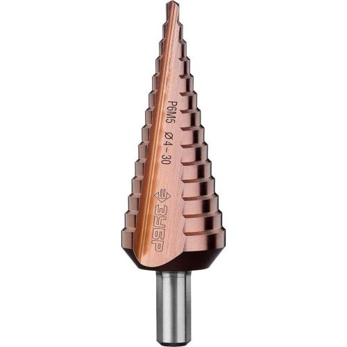 Сверло ступенчатое 6-20 мм Зубр кобальтовое покрытие, HSS, шестигранный хвостовик  картинка